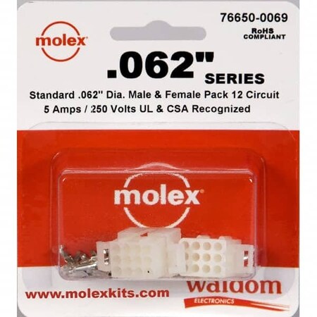 Molex 12 Ckt Conn W/ Recp & Plug/ 162512PRT